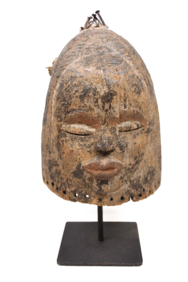 Helmet Mask – Wood, Shell, Nail – Dan – Ivory Coast - 6