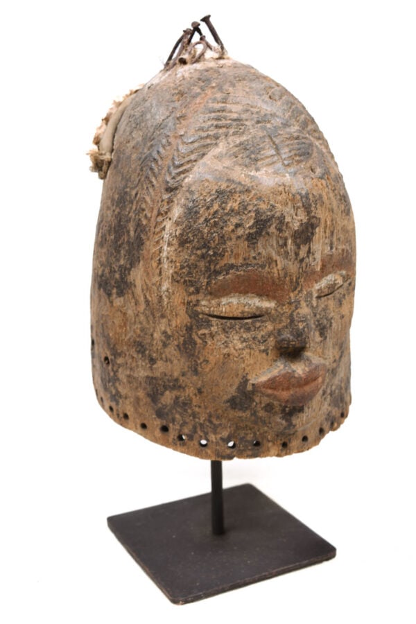 Helmet Mask – Wood, Shell, Nail – Dan – Ivory Coast - 7