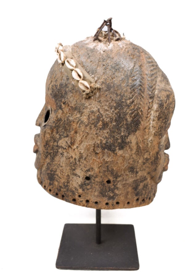 Helmet Mask – Wood, Shell, Nail – Dan – Ivory Coast - 8