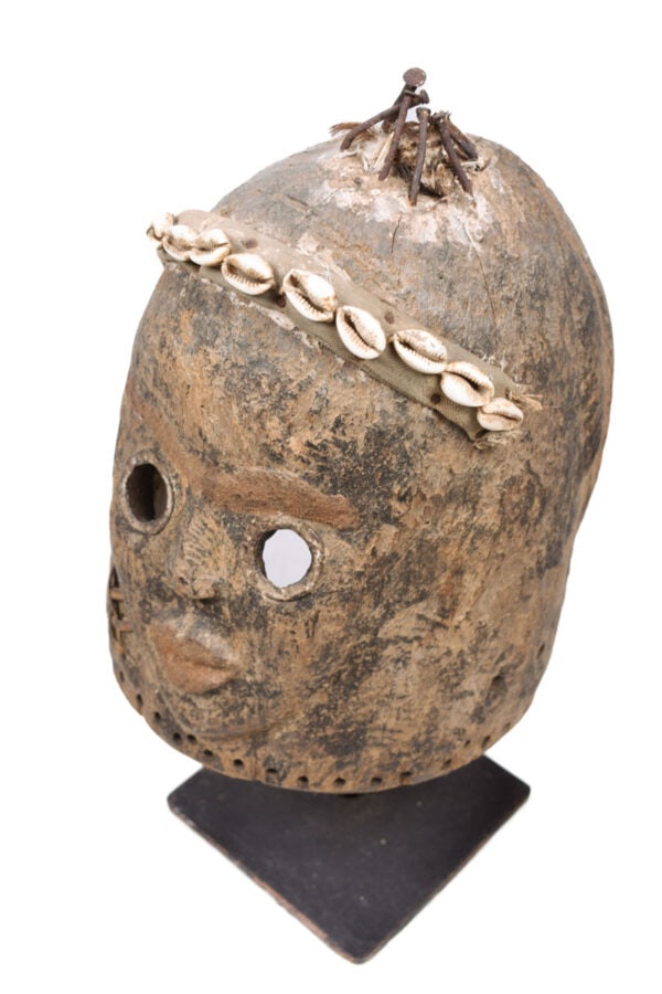 Helmet Mask – Wood, Shell, Nail – Dan – Ivory Coast - 9