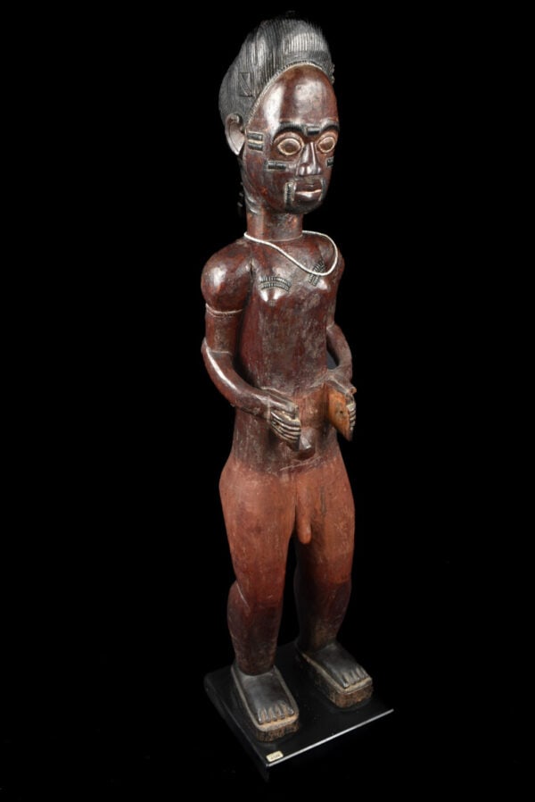 Ancestor figure – Baule – Wood – Ivory Coast – Schädler certificate - 3