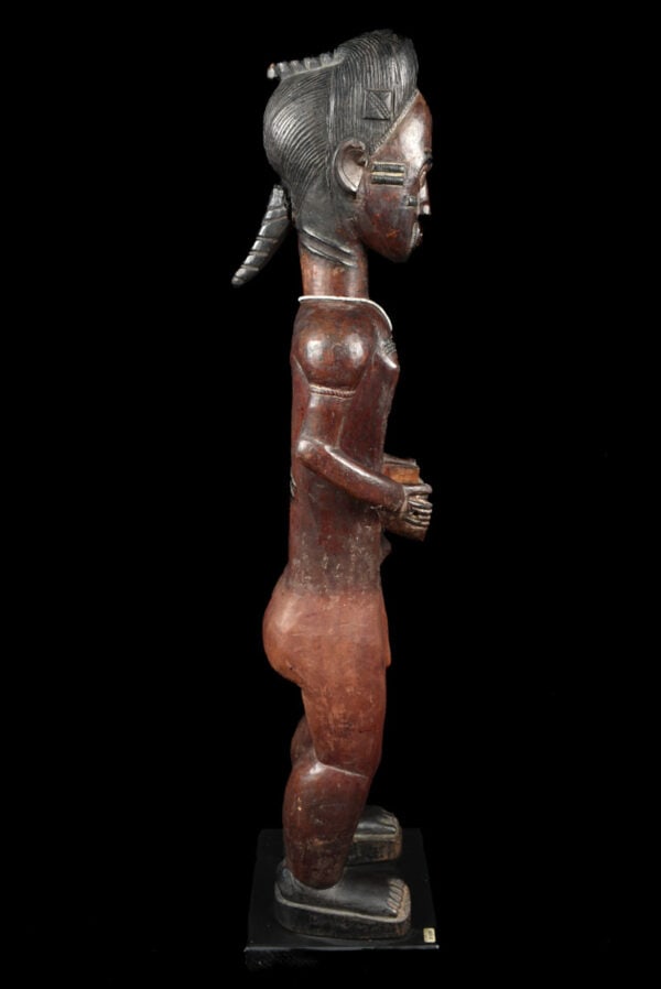 Ancestor figure – Baule – Wood – Ivory Coast – Schädler certificate - 4