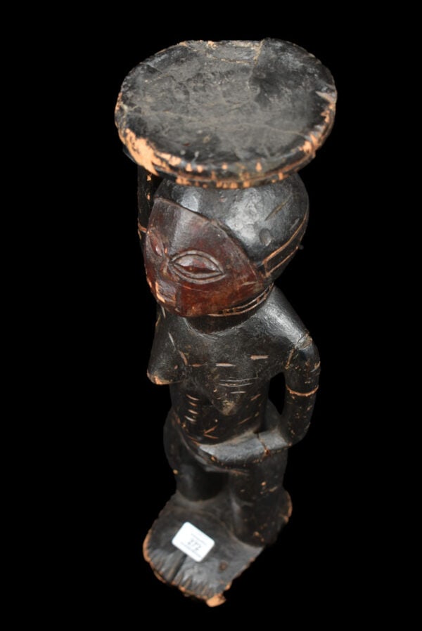 Bowl-barrier Figure – Wood – Luba / Zela – Congo DRC - 7