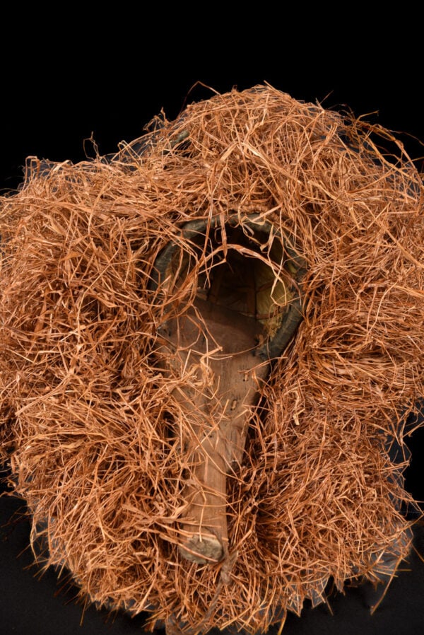 Kakunga mask – Textile, Wood, Raphia – Yaka – Congo - 10