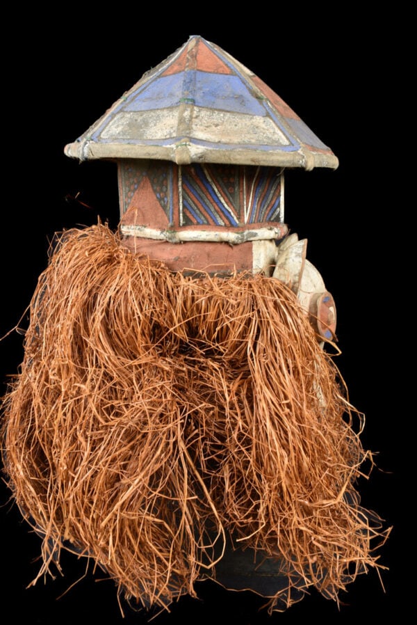 Kakunga mask – Textile, Wood, Raphia – Yaka – Congo - 3
