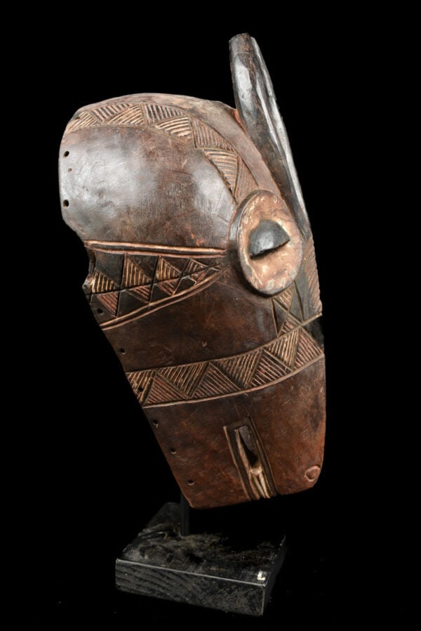 Initiation mask – Wood – Bembe – DR Congo - 3