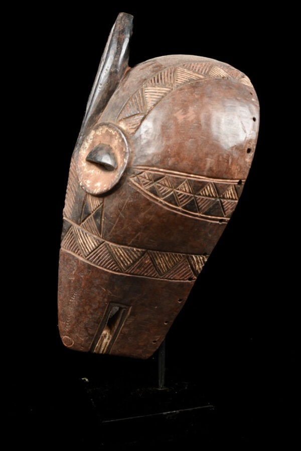 Initiation mask – Wood – Bembe – DR Congo - 4