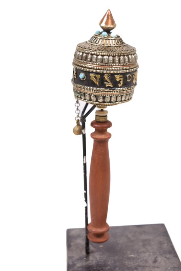 Prayer wheel – Wood, Copper – Tibet - 3