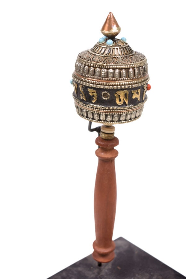 Prayer wheel – Wood, Copper – Tibet - 4