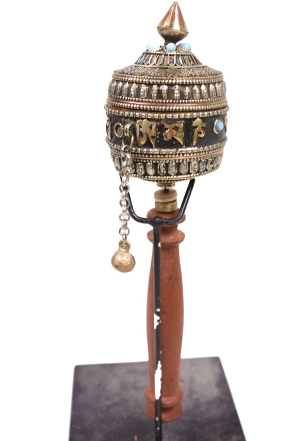 Prayer wheel – Wood, Copper – Tibet - 5