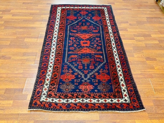 Antique persian Baluch runner-4005: Title:Antique persian Baluch runner-4005 Description:An antique Persian baluch, from northeast persia, size 3 ft. 2 inches by 9 ft. 6 inches, circa 1900, excellent condition with slight oxidized brown