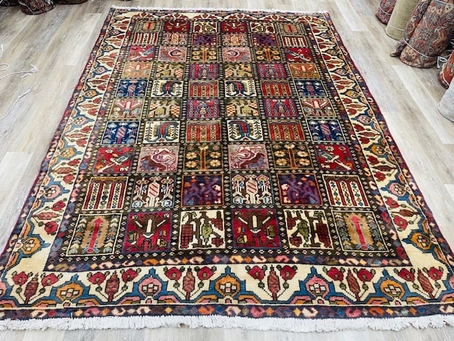 Vintage Persian Garden Design bakhtiar Rug-5377 (1 of 9)