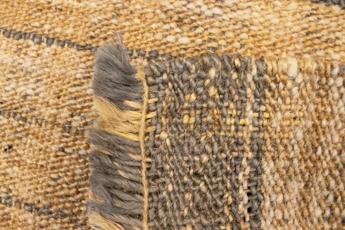 Flat-Weave Wool Jute 2X3 Sumak Modern Rug - 12