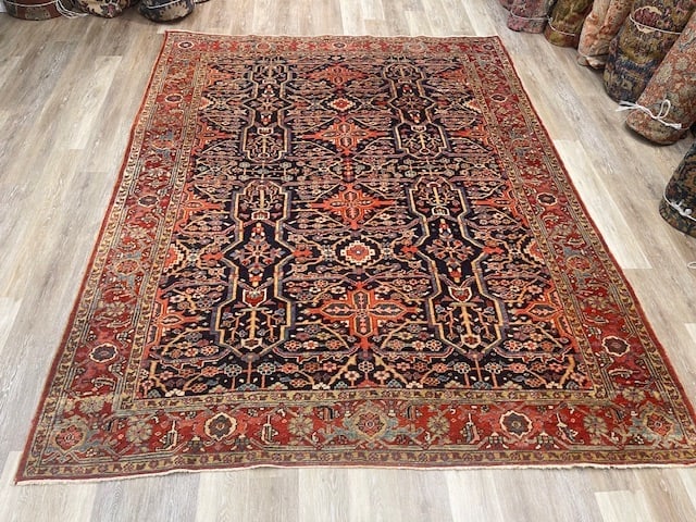 Unique Persian Heriz Rug-VG - 3