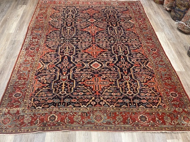 Unique Persian Heriz Rug-VG - 6