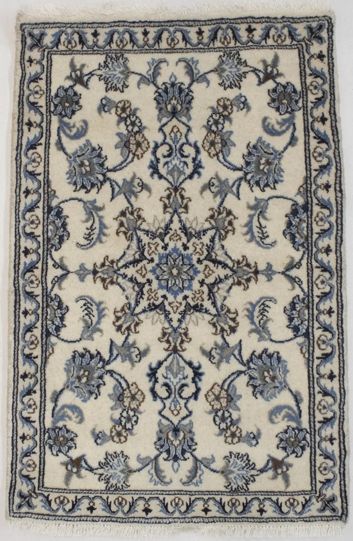 Cream Floral Classic 2'6X4 Nain Persian Rug (1 of 14)