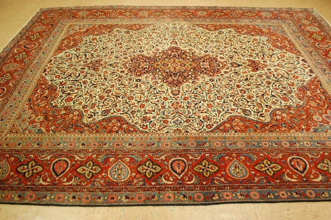 KASHAN ORIENTAL RUG 8'4"x11'3" - 9