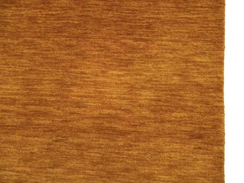 Orange Modern Solid 3X8 Gabbeh Oriental Runner Rug - 10