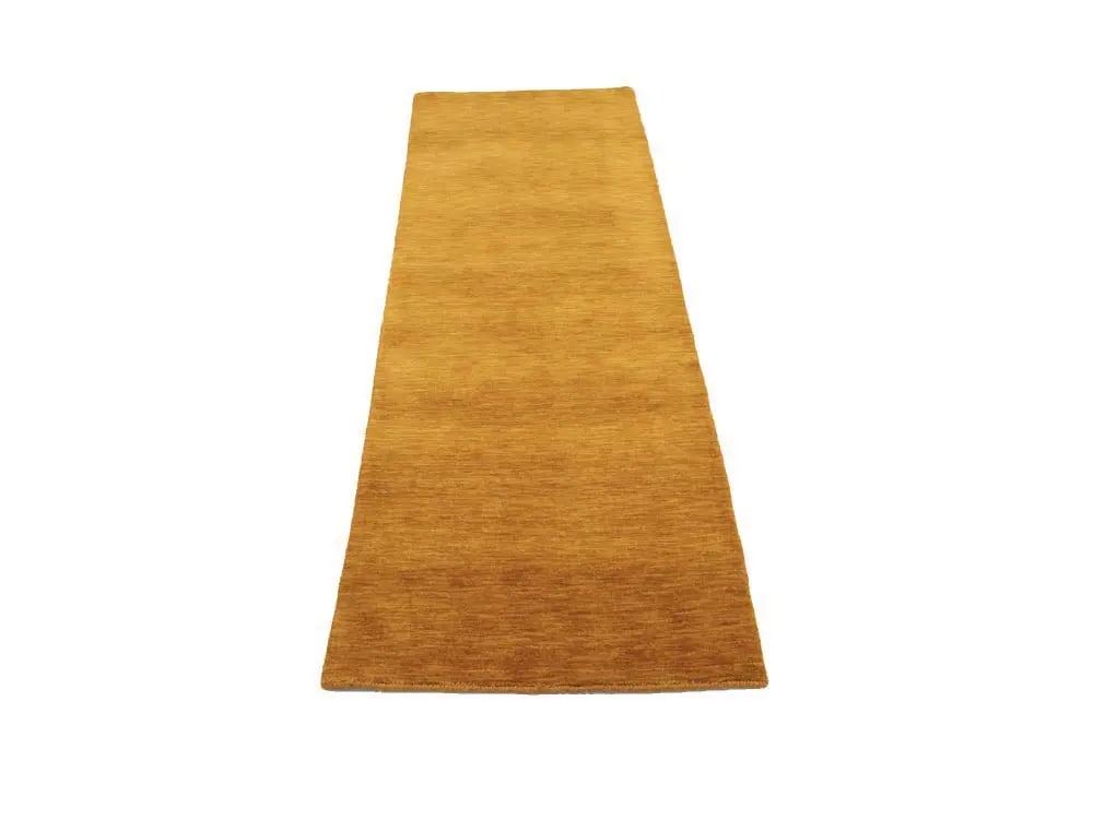 Orange Modern Solid 3X8 Gabbeh Oriental Runner Rug - 6