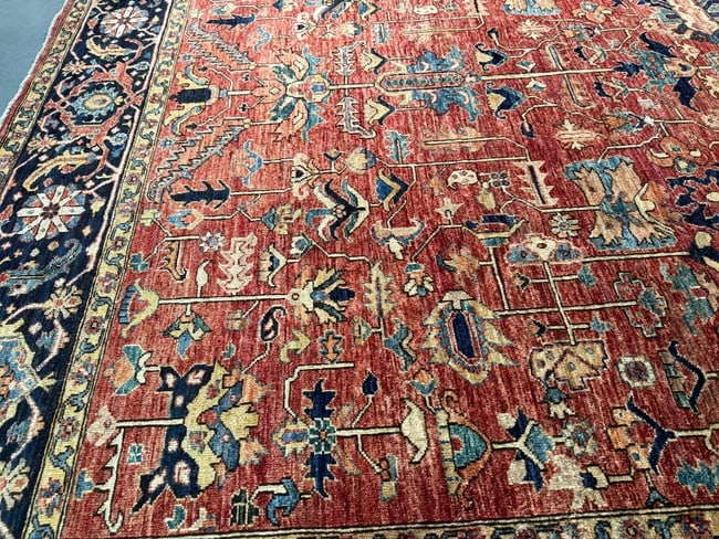Exquisite Fine Serapi Design Rug 9.1x11.9 - 5