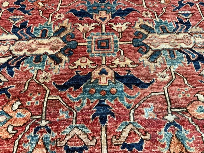 Exquisite Fine Serapi Design Rug 9.1x11.9 - 7