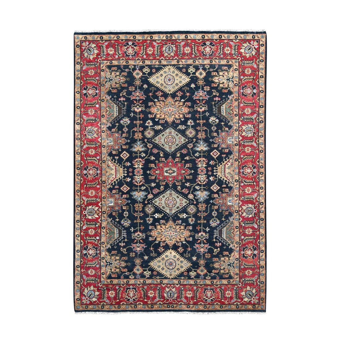 Retro Black Hand Knotted Karjihooz Design Natural Wool Oriental Rug: Title: Retro Black Hand Knotted Karjihooz Design Natural Wool Oriental Rug Description:This is a truly genuine one-of-a-kind. It has been Knotted for months and months in the centuries-old weaving