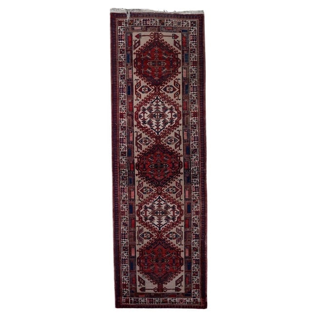 Handmade Antique Persian Serab Runner 3.3' x 10.6' (102cm x 323cm) 1920s: Title: Handmade Antique Persian Serab Runner 3.3' x 10.6' (102cm x 323cm) 1920s Origin: Middle East Dimension:3.3' x 10.6' (102cm x 323cm) Materials:wool Year:1920s Description:Handmade Antique Persia