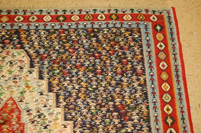 Persian KILIM RUG 6'6" x 9'8" - 5