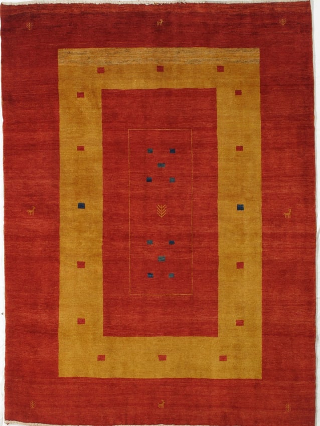 Lori-Gabbeh 5.9x7.10: Title: Lori-Gabbeh 5.9x7.10 Origin: Iran Year:New Materials:wool Size:5.9x7.10 Description:Lori Gabbeh Persian Reserve: $1,700.00 Shipping: Domestic: Flat-rate of $130.00 to anywhere within the