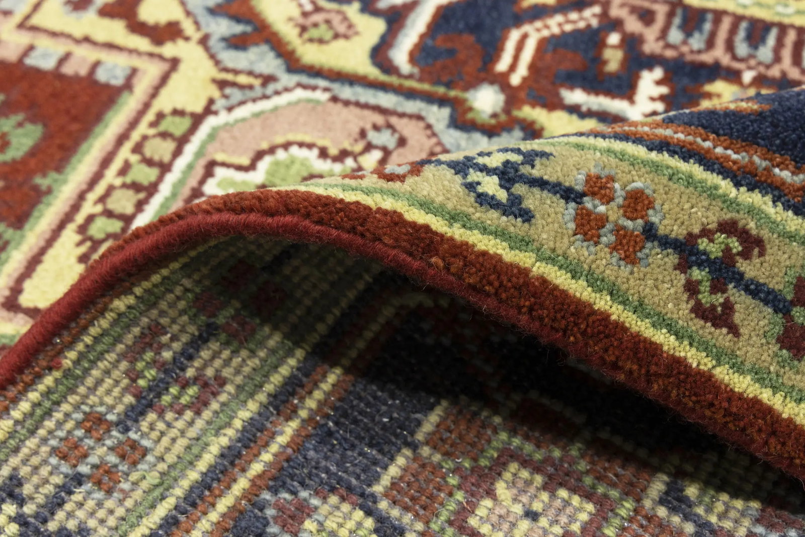 Red Geometric 8X10 Heriz Serapi Oriental Rug - 17