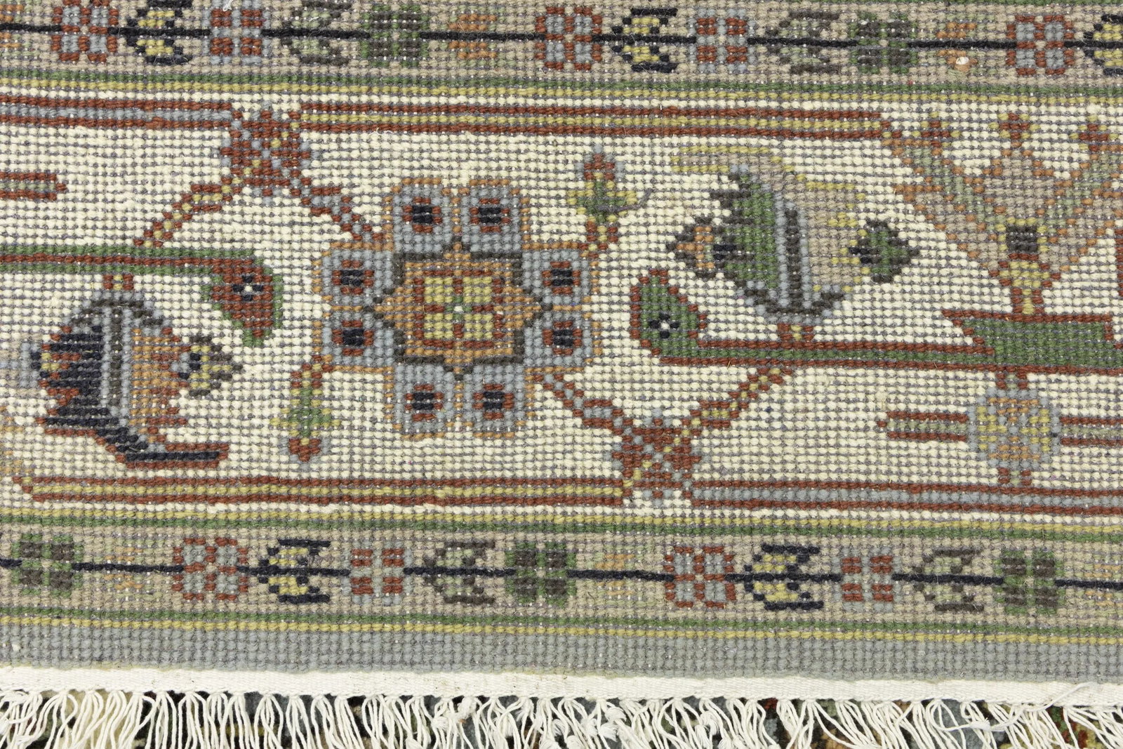 Light Gray Geometric 8X10 Heriz Serapi Oriental Rug - 20
