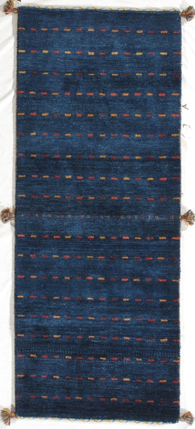 Persian Gabbeh 2.6x6.3: Title: Persian Gabbeh 2.6x6.3 Origin: Iran Year:New Materials:wool Size:2.6x6.3 Description:Persian Gabbeh Reserve: $550.00 Shipping: Domestic: Flat-rate of $80.00 to anywhere within the contiguous