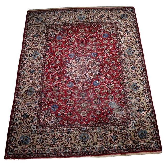 Antique Persian Tabriz Handmade rug 10.1' x 13.3' 1900s (1 of 18)