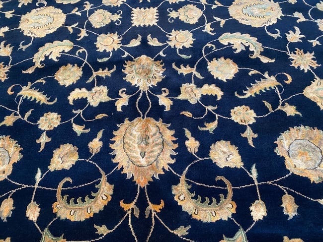 EXQUISITE SILK &WOOL RUG 9x12 - 3