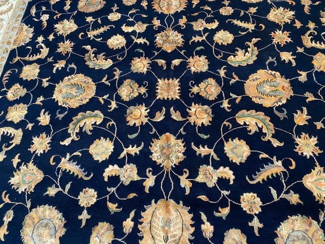 EXQUISITE SILK &WOOL RUG 9x12 - 6