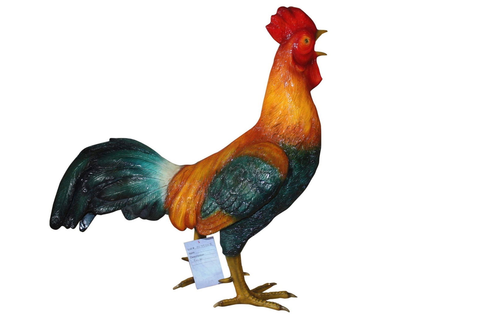 Bronze Statue of a Standing Rooster - Cockerel (1 of 11)