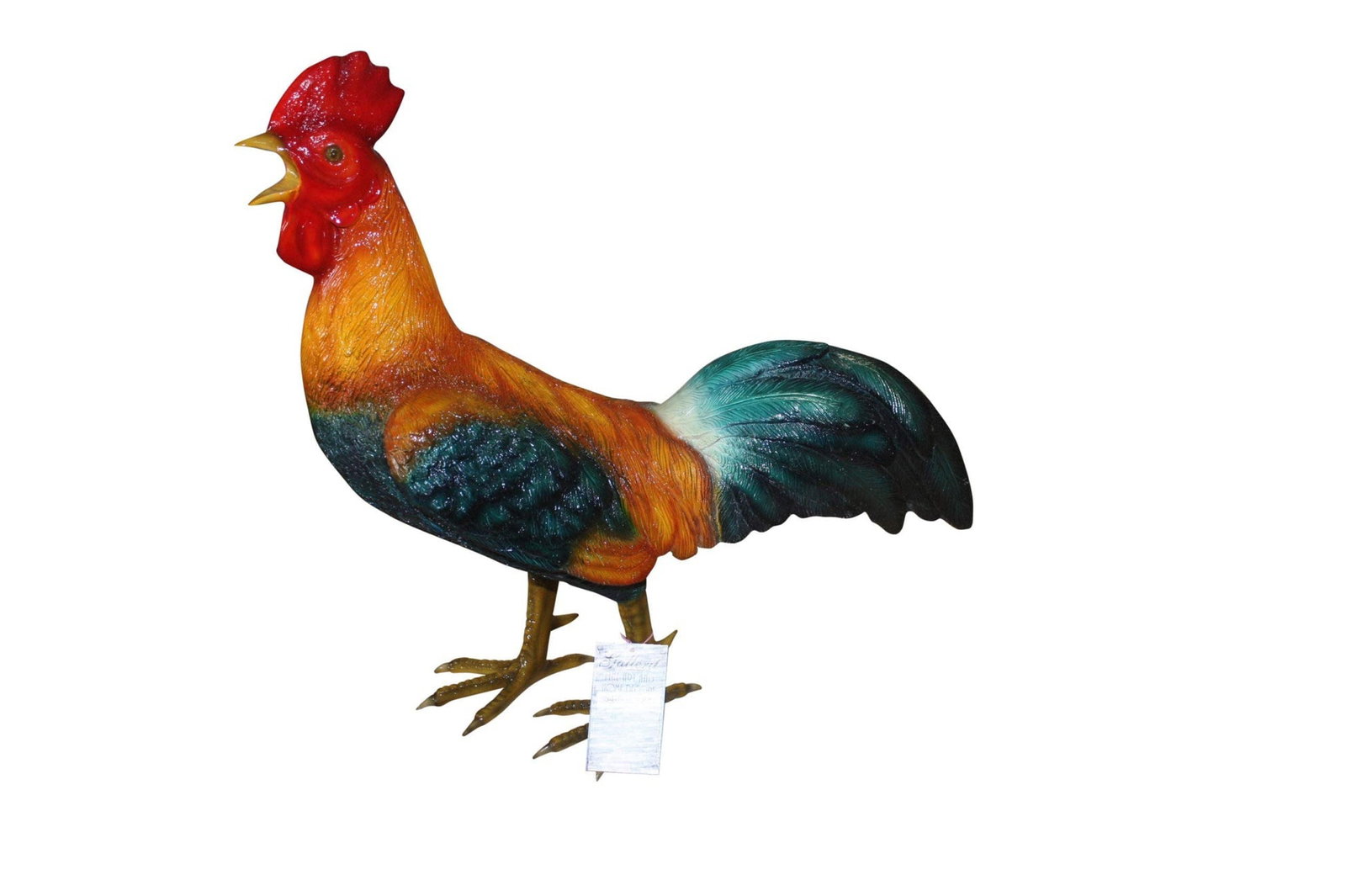 Bronze Statue of a Standing Rooster - Cockerel - 3
