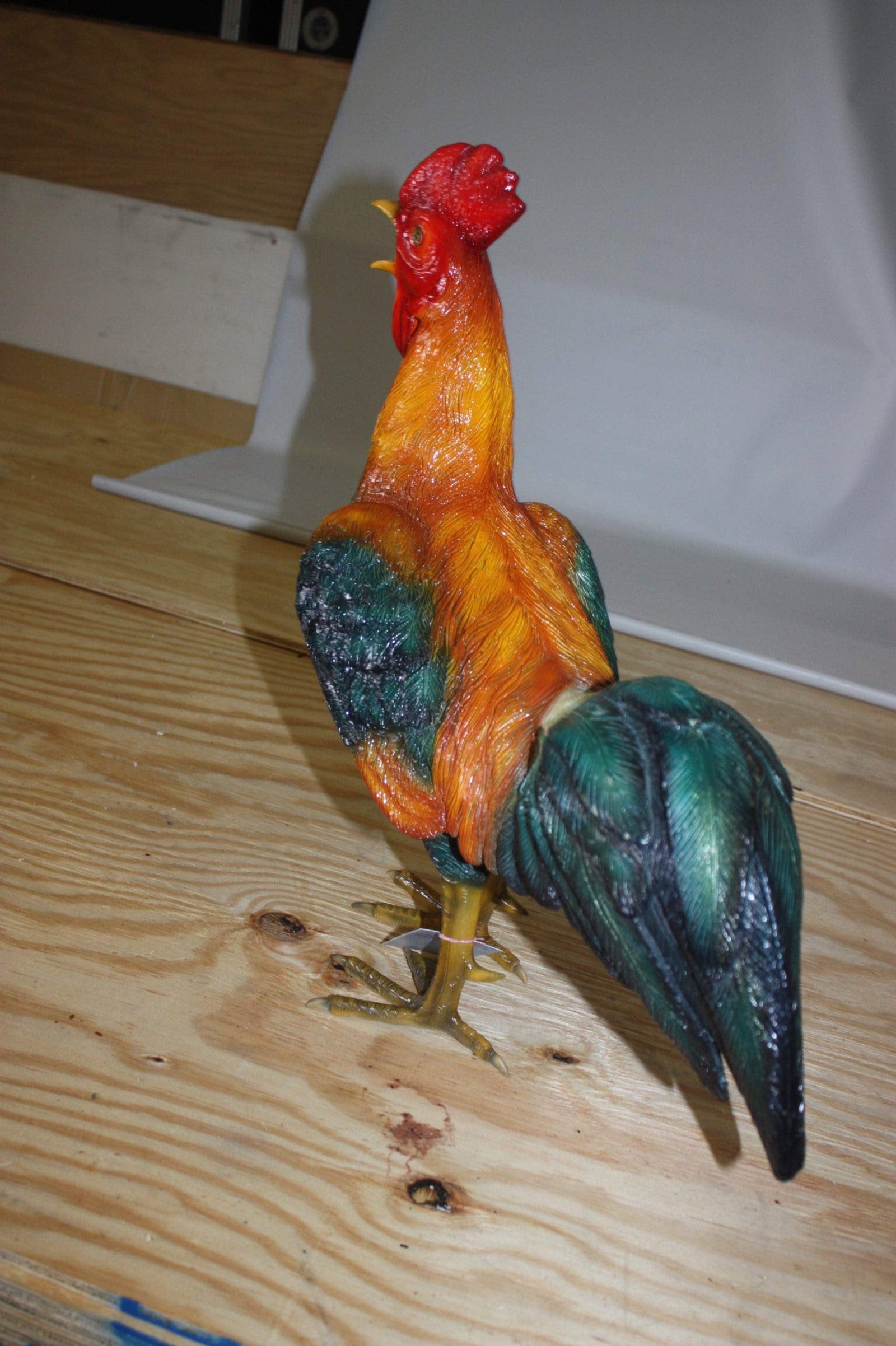 Bronze Statue of a Standing Rooster - Cockerel - 8
