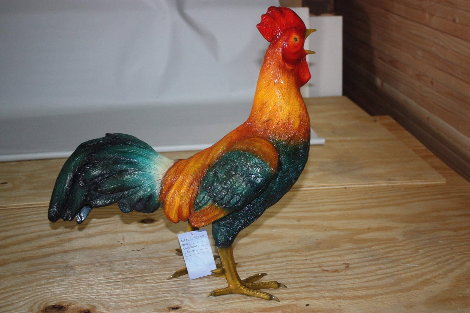 Bronze Statue of a Standing Rooster - Cockerel - 9