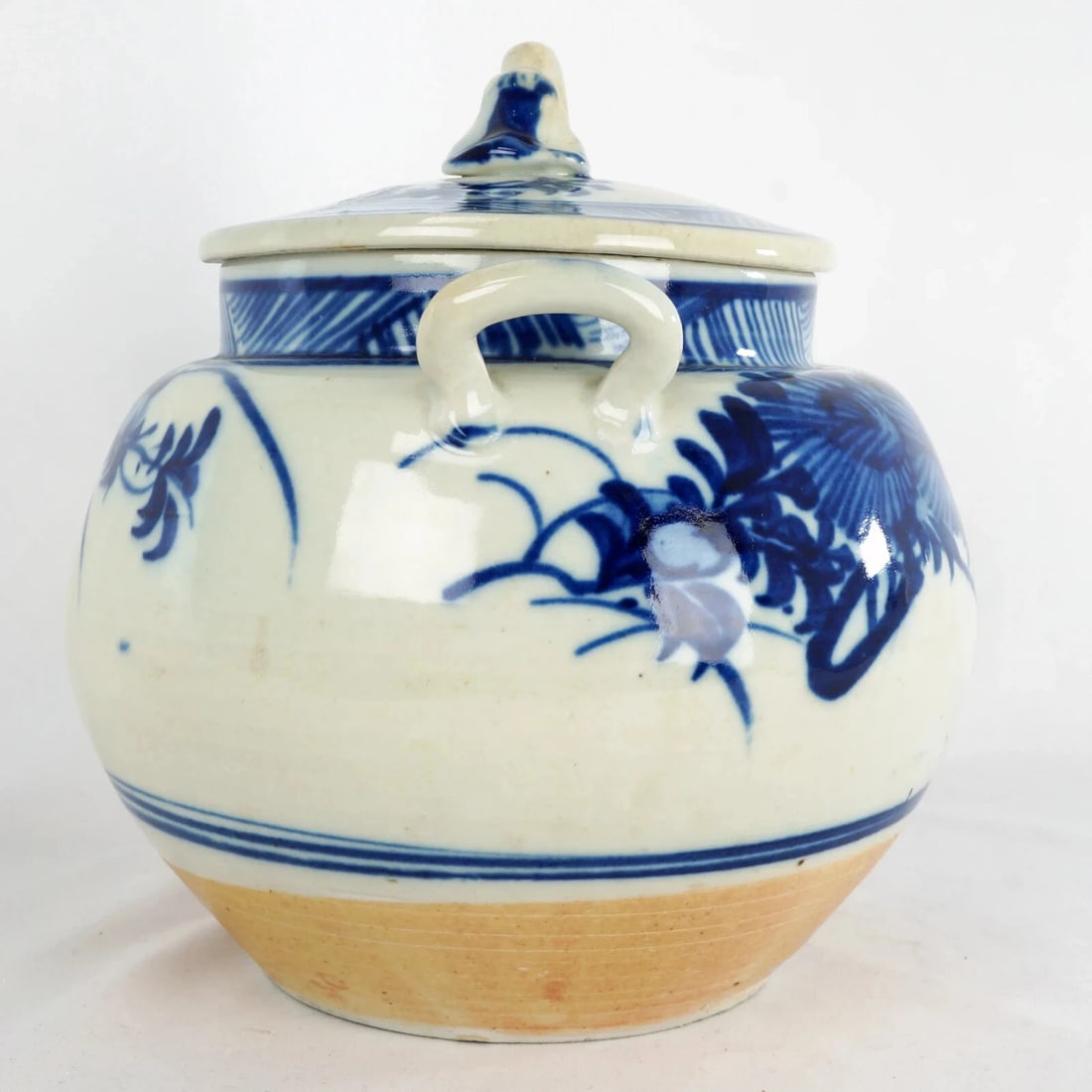 Large Chinese Floral Tea Pot C. 1900 - 5