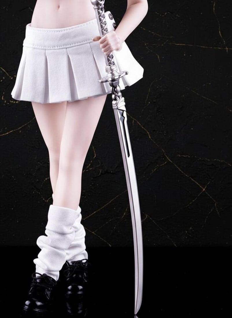 Metal Sword Weapon 1/6 Scale for 12" Hot Toys Phicen Worldbox Action Figure - 5