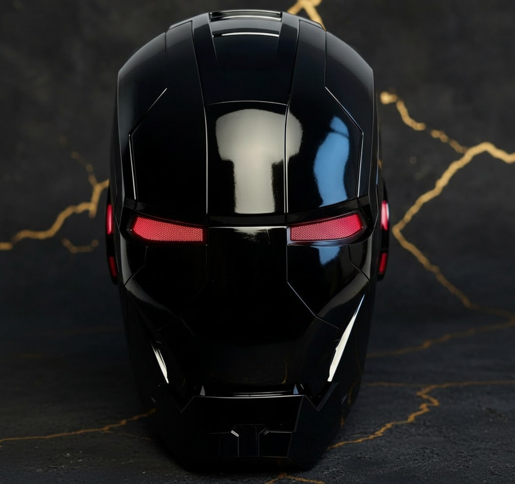 Electronic Wearable Black MK5 Helmet Voice-Controlled Hero Face Mask - 2