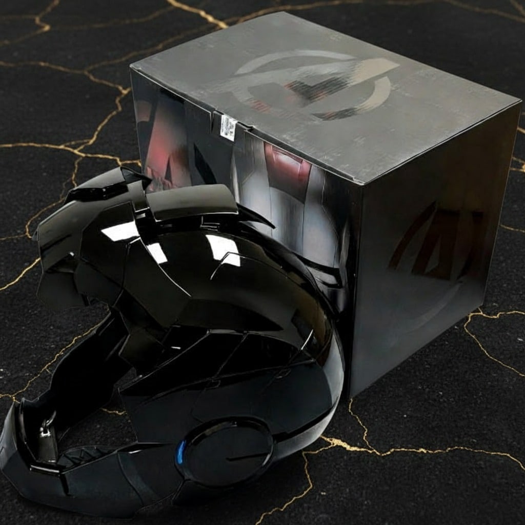 Electronic Wearable Black MK5 Helmet Voice-Controlled Hero Face Mask - 5