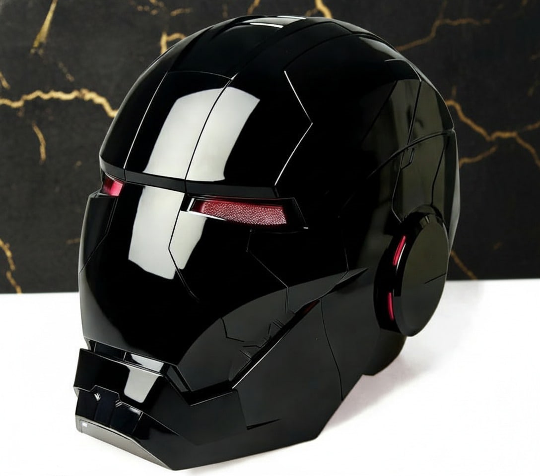 Electronic Wearable Black MK5 Helmet Voice-Controlled Hero Face Mask - 6