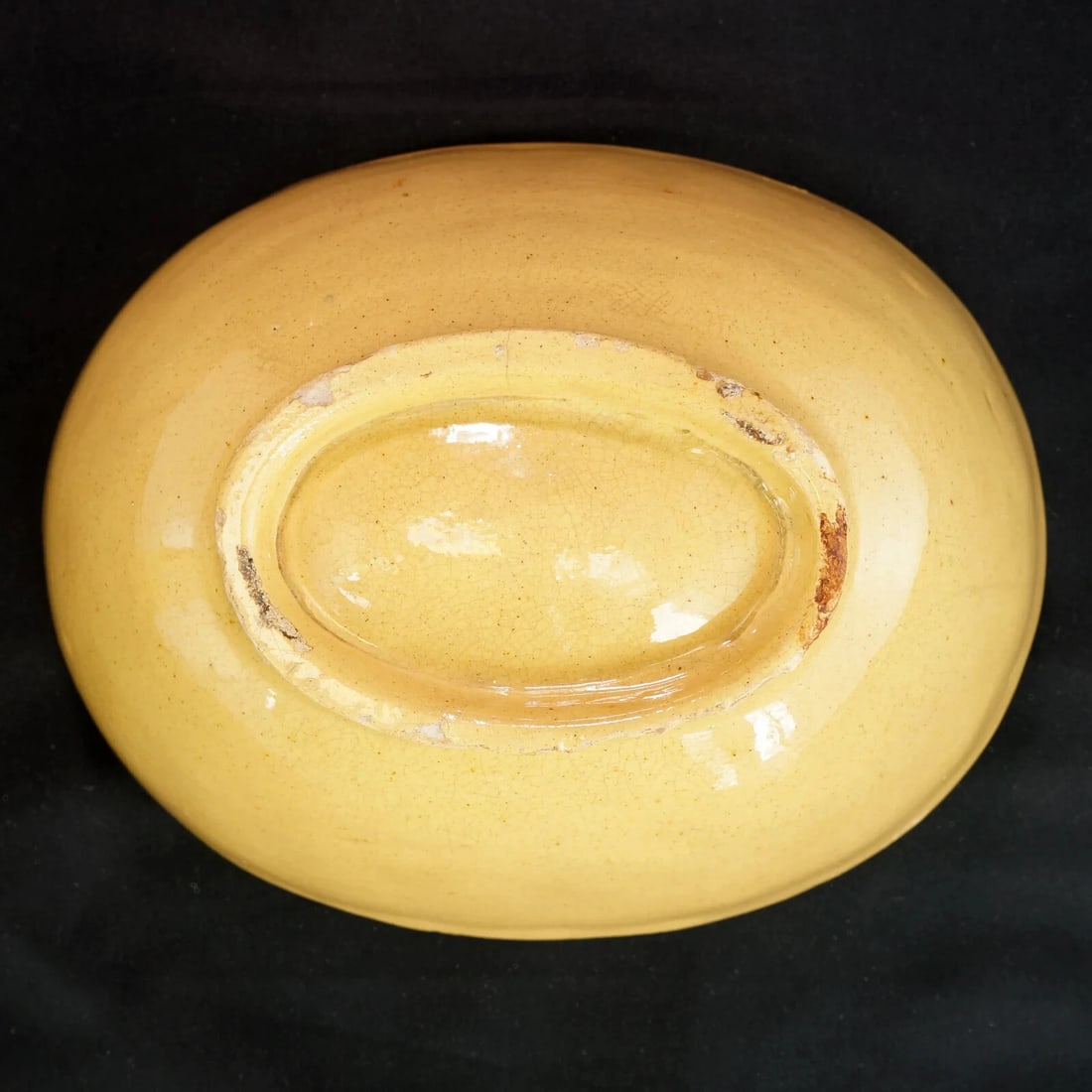 Yellowware Food Mold Corn Design Circa 1900 - 6