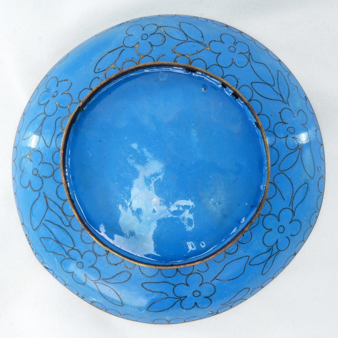 Small 1920s Chinese Copper Cloisonne Dish - 6
