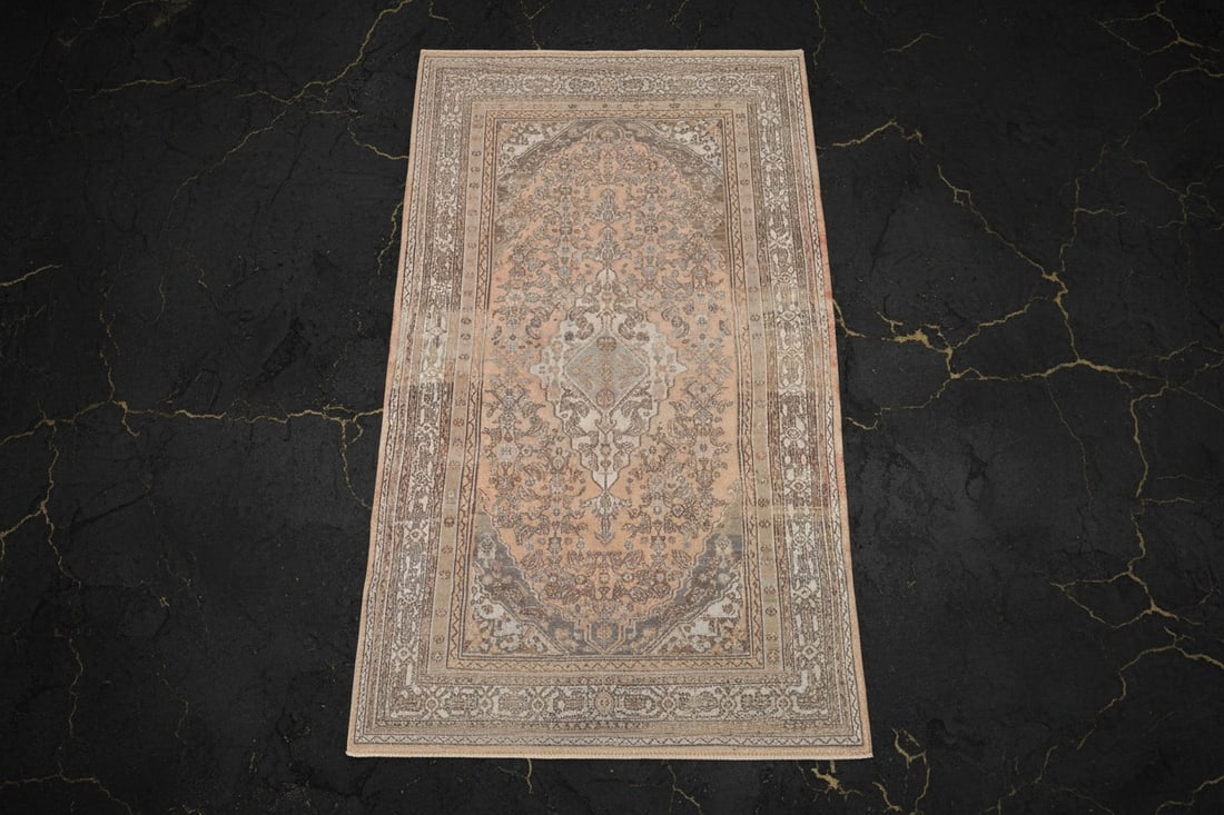 7x10 Hand-Woven Traditional Area Rug Muted Geometric Distressed Carpet - 3