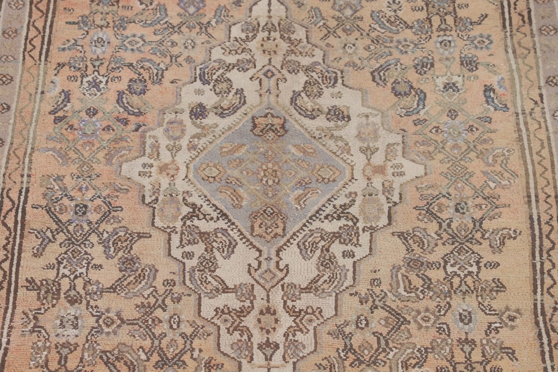7x10 Hand-Woven Traditional Area Rug Muted Geometric Distressed Carpet - 4