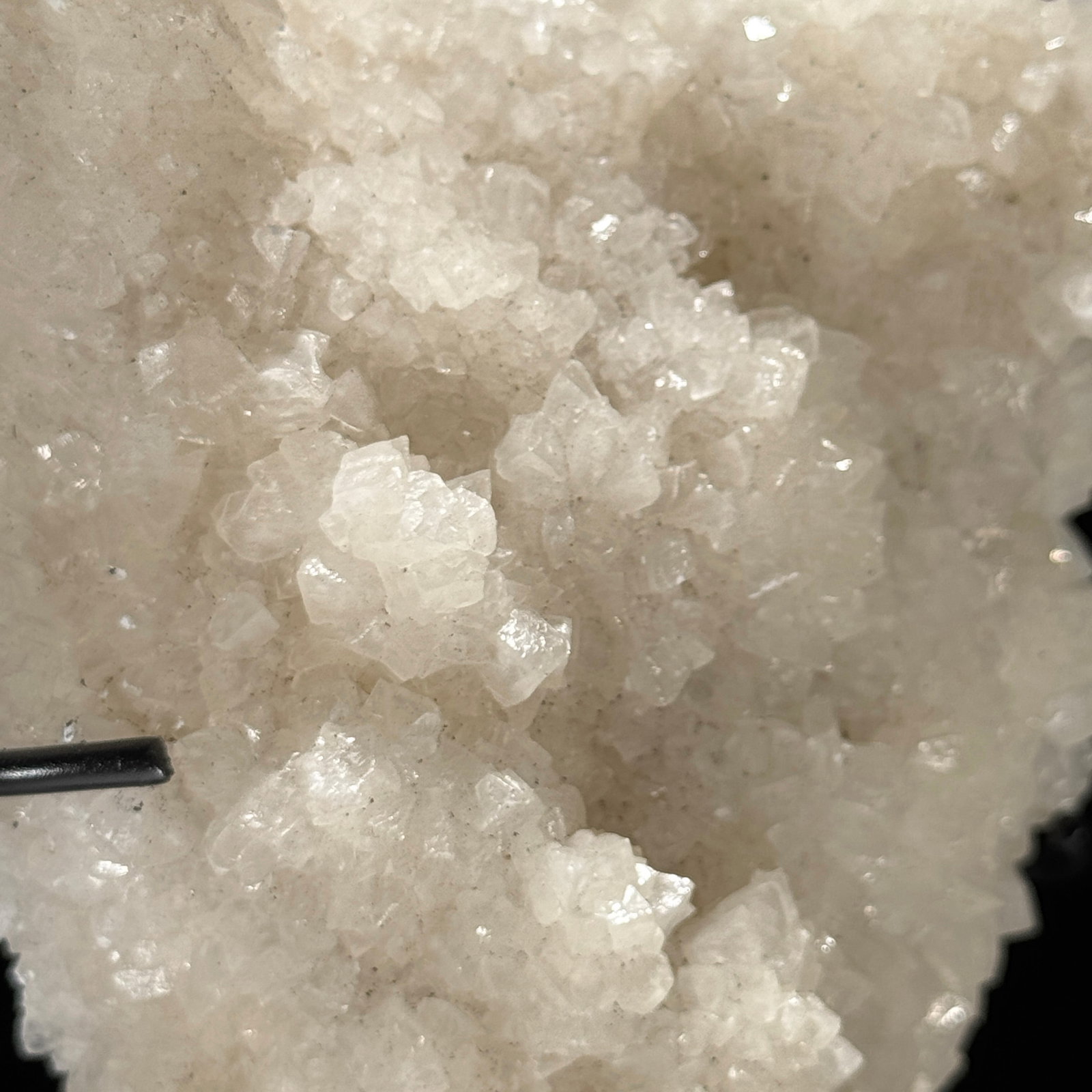 Wonderful set of a crystal sphere and a large cube calcite cluster on stands - 10