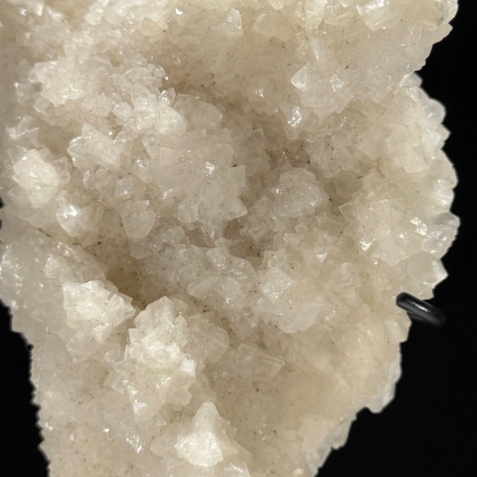 Wonderful set of a crystal sphere and a large cube calcite cluster on stands - 7